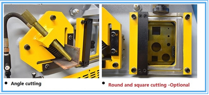 60t Q35-16 Hydraulic Ironworker Shearing Punching Bending And Notching Machine 60t Q35-16 Hidravlični železarski stroj za striženje, prebijanje, upogibanje in zarezovanje