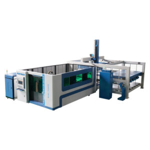 Vodno hlajen avtomatski CNC stroj za lasersko rezanje kovinskih vlaken 1500 W