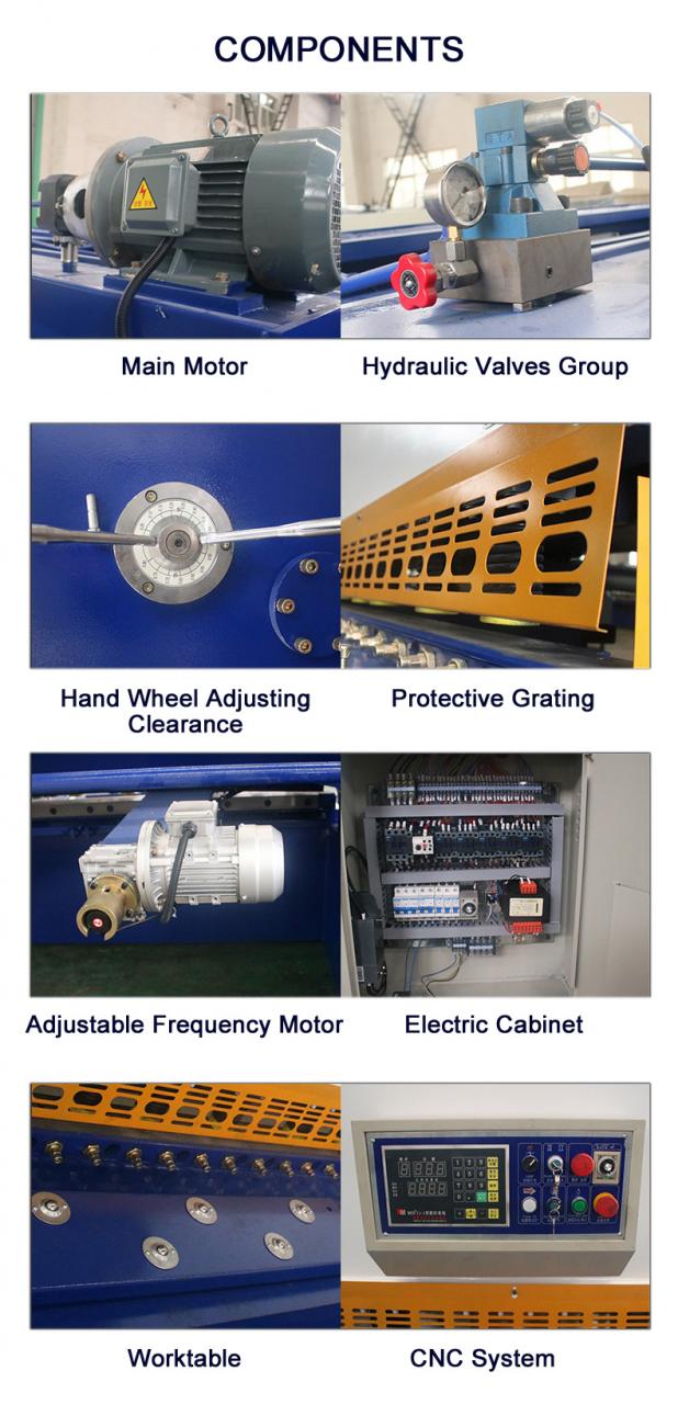 Cnc Nc Hydraulic Press Metal Guillotine Shear Machine For Carbon Stainless Steel Sheet Cnc Nc hidravlični stiskalni stroj za kovinske giljotine za pločevino iz nerjavečega jekla