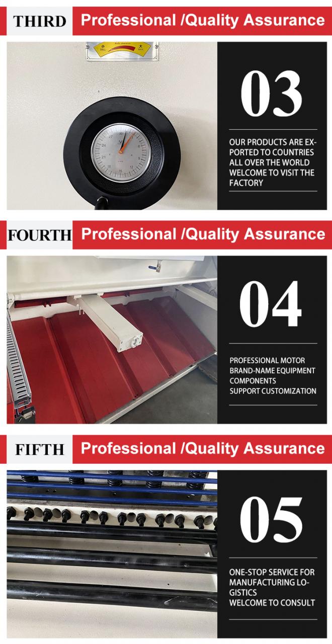 E21 8*2500 hidravlični CNC giljotinski strižni stroj za rezanje jeklene pločevine