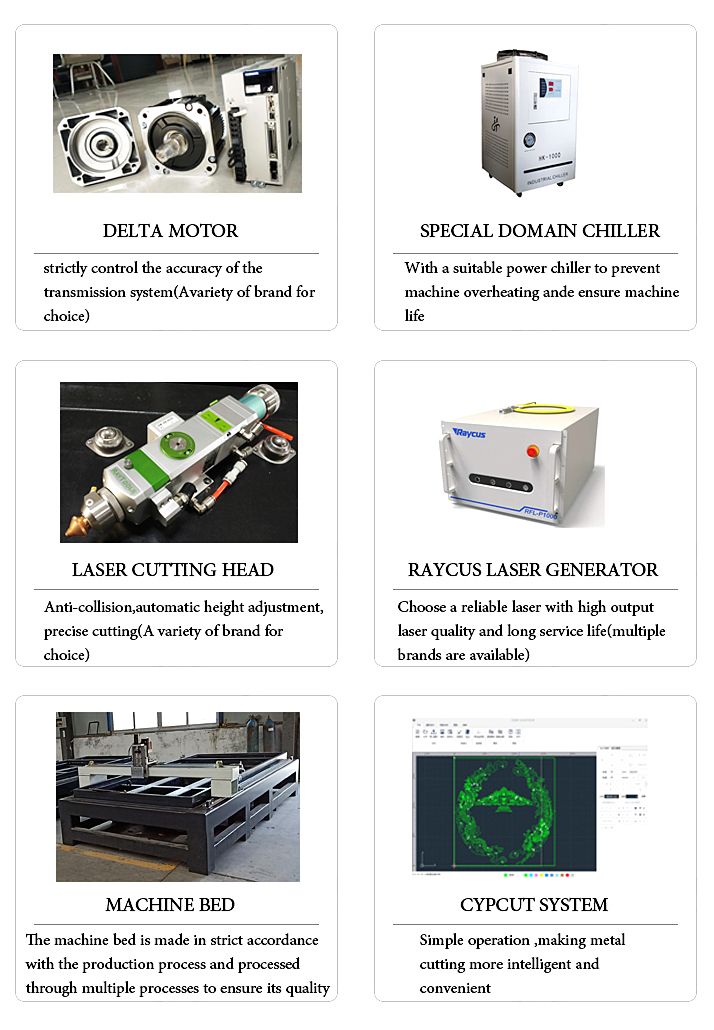 High Power Precision 1000w 1500w 2000w China Fiber Laser Cutting Machine High Power Precision 1000w 1500w 2000w Kitajski stroj za lasersko rezanje vlaken