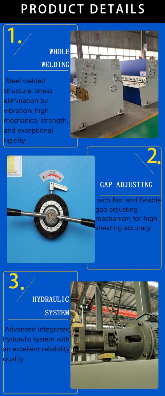 Hidravlični giljotinski strižni stroj Qc12y 8*6000 mm giljotinski industrijski rezalni stroj za rezanje pločevine iz nerjavečega jekla iz aluminija M