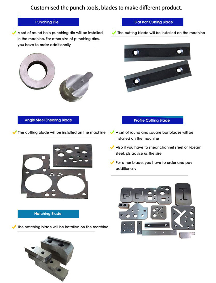 Hydraulic Ironworker 25 Ton Hand Tools Hydraulic Combined Punching And Cutting Machine Hidravlični železarski 25-tonski ročni stroj, hidravlični kombinirani stroj za prebijanje in rezanje