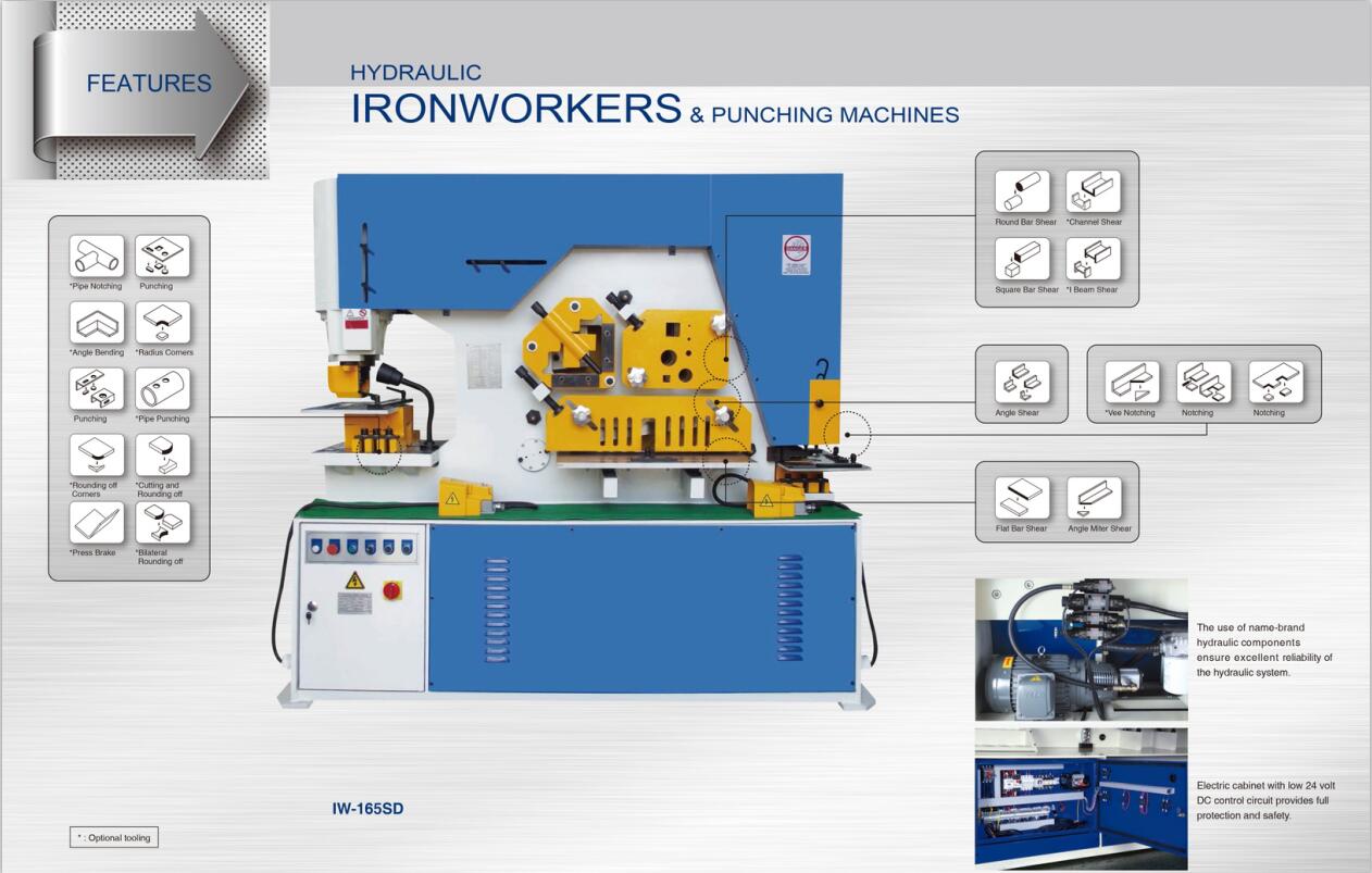 Metal Hydraulic IronWorker Machine Punching And Shearing Machine Kovinski hidravlični stroj IronWorker Stroj za prebijanje in striženje