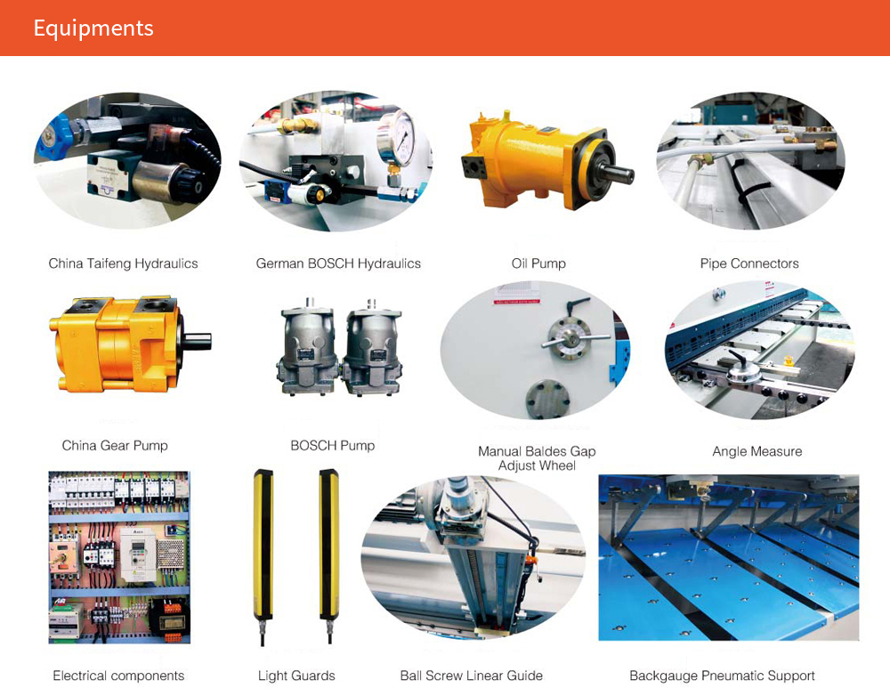 QC11K 10 12 16 mm 3200 4000 mm CNC giljotinski strižni stroj za kovinske giljotine